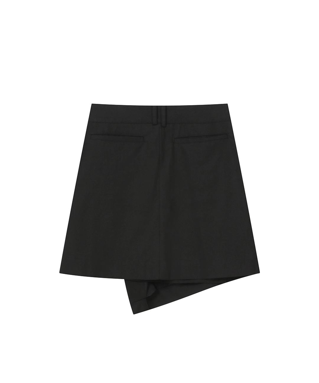 미세키서울 [Hannah X Misekiseoul] Hannah side pocket wrap midi skirt BLACK 상품 이미지 2