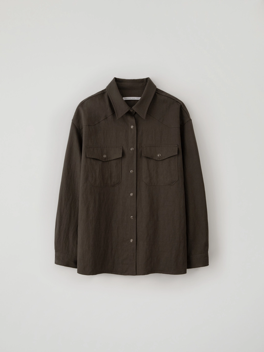 톨로 Flap Pocket Button Shirts(Brown) 상품 이미지 1