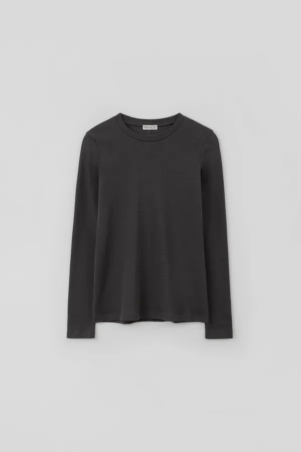Seamless Slim Long Sleeve_Charcoal