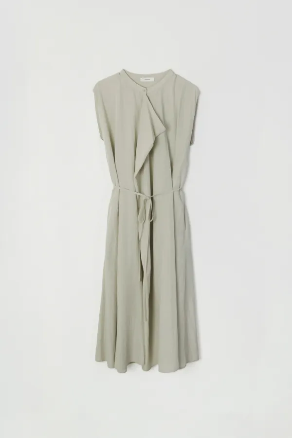 SELIN COWL-NECK STRAP LONG DRESS_BEIGE