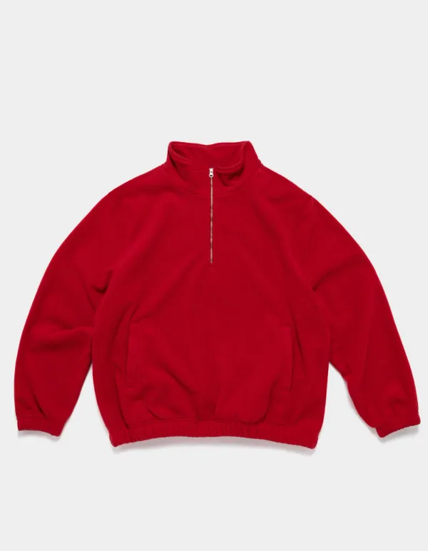 [ 10/19(월) 순차 배송 ] Jesse Fleece Half-Zip Pullover (Vintage Red)