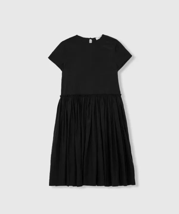 Backless sheer dress (Black)