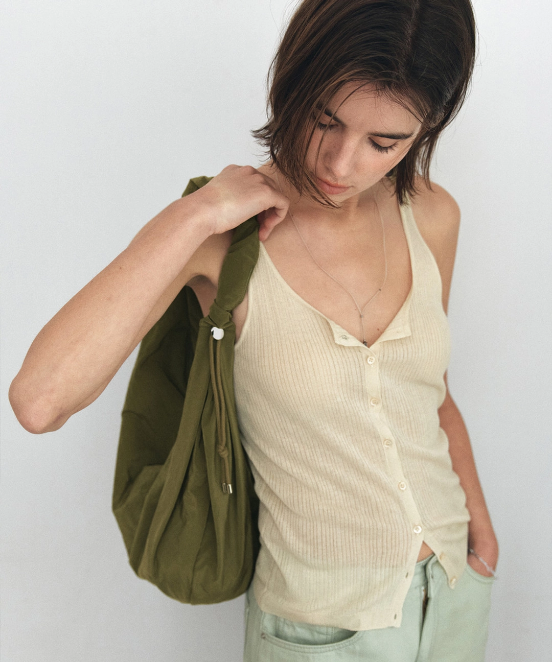 반원 아뜰리에 B3022 수플레 백_Olive 상품 이미지 2
