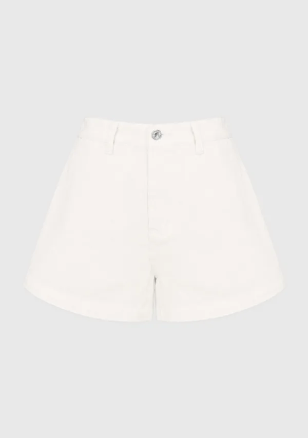 Kelly Denim Short Ivory