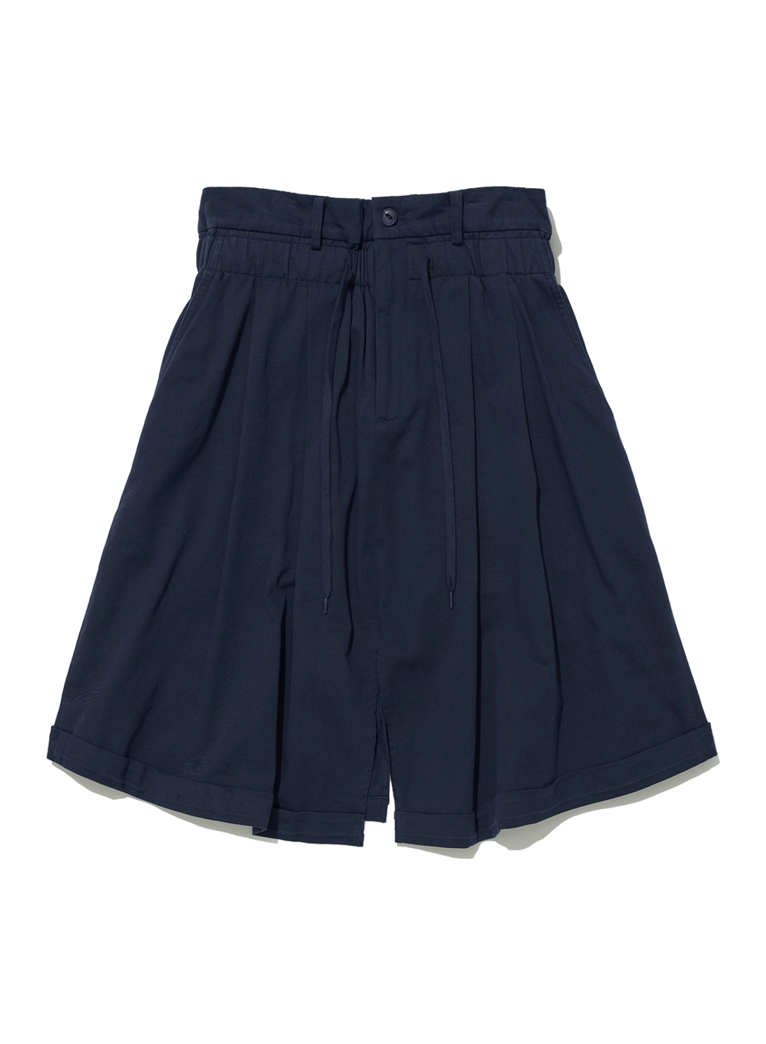 파르티멘토 [WOMEN] FOLD-OVER WAIST MIDI SKIRT_NAVY 상품 이미지 1