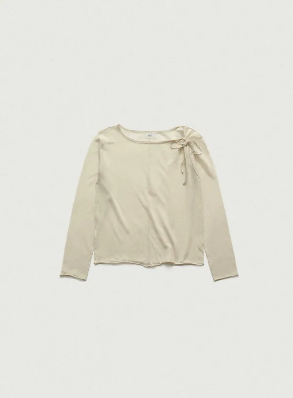 Linen Two-Way String Knit Top_Beige