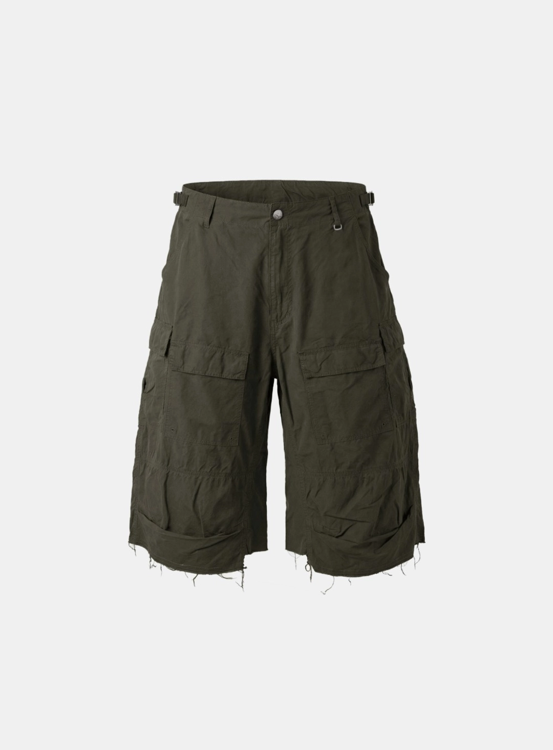 배드블러드 [w-srt26-016] Arc Bermuda Pants - Khaki 상품 이미지 1
