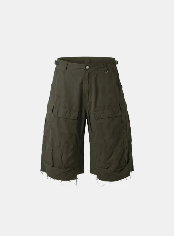 [w-srt26-016] Arc Bermuda Pants - Khaki