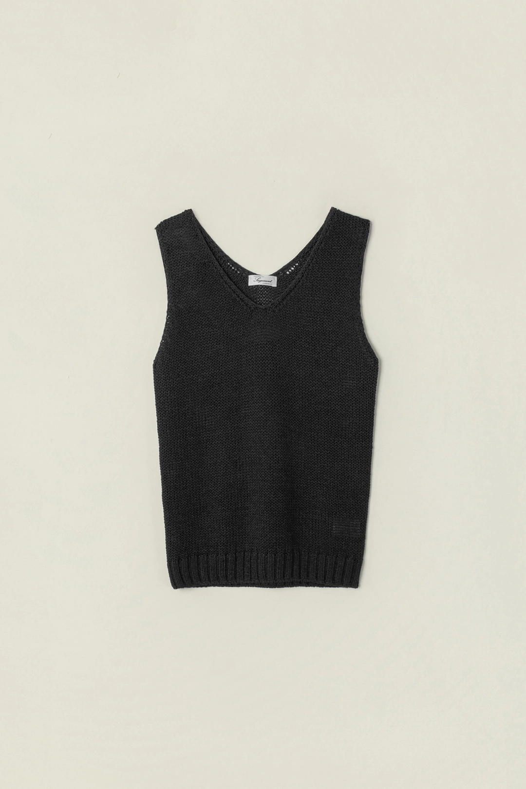 세이지먼트 MORIN V-NECK SLEEVELESS KNIT_BLACK 상품 이미지 1