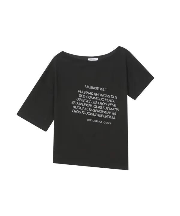 Unbalanced quote slit sleeves BLACK