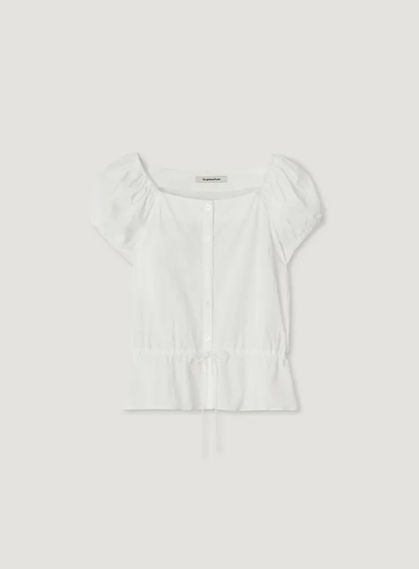SIA PUFF BLOUSE_WHITE