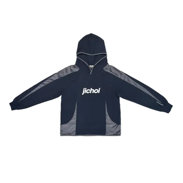 AW25 SOLITARY WALKER HOODIE (NAVY/SLATE GREY)