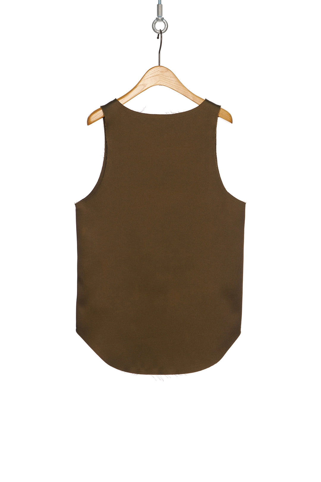 푸쉬버튼 PF25 KHAKI RAW CUT HEM TOP 상품 이미지 3