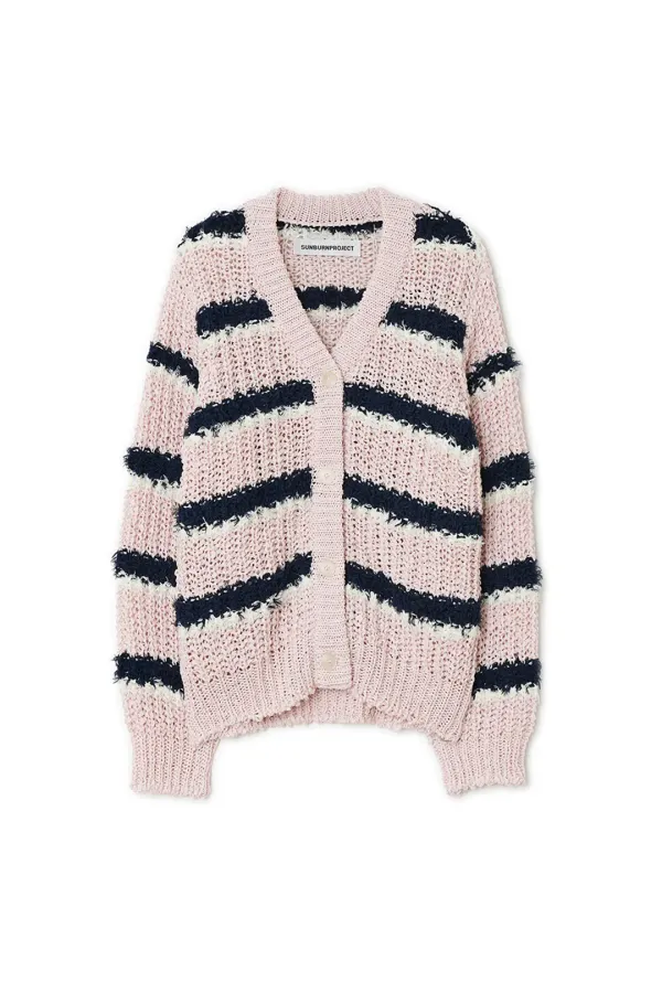 BLENDED OVERFIT CARDIGAN, PINK