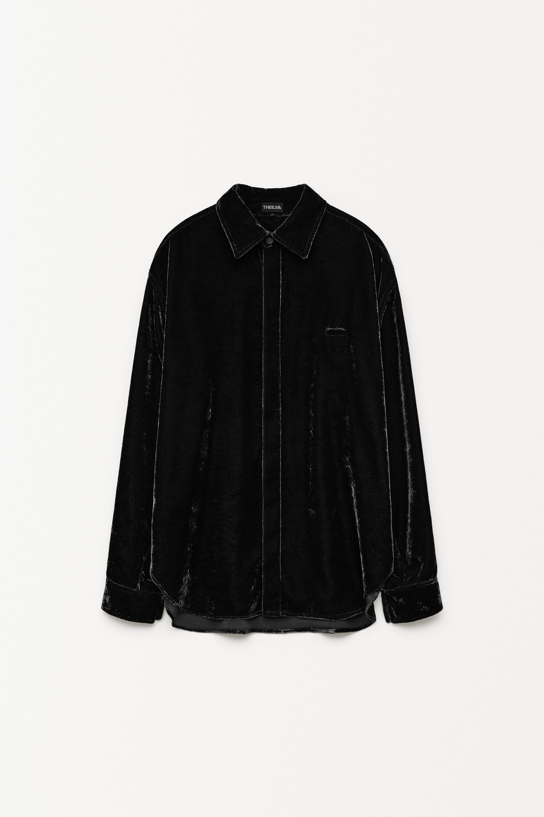 더일마 (M)Chai Velvet Shirt black 상품 이미지 1