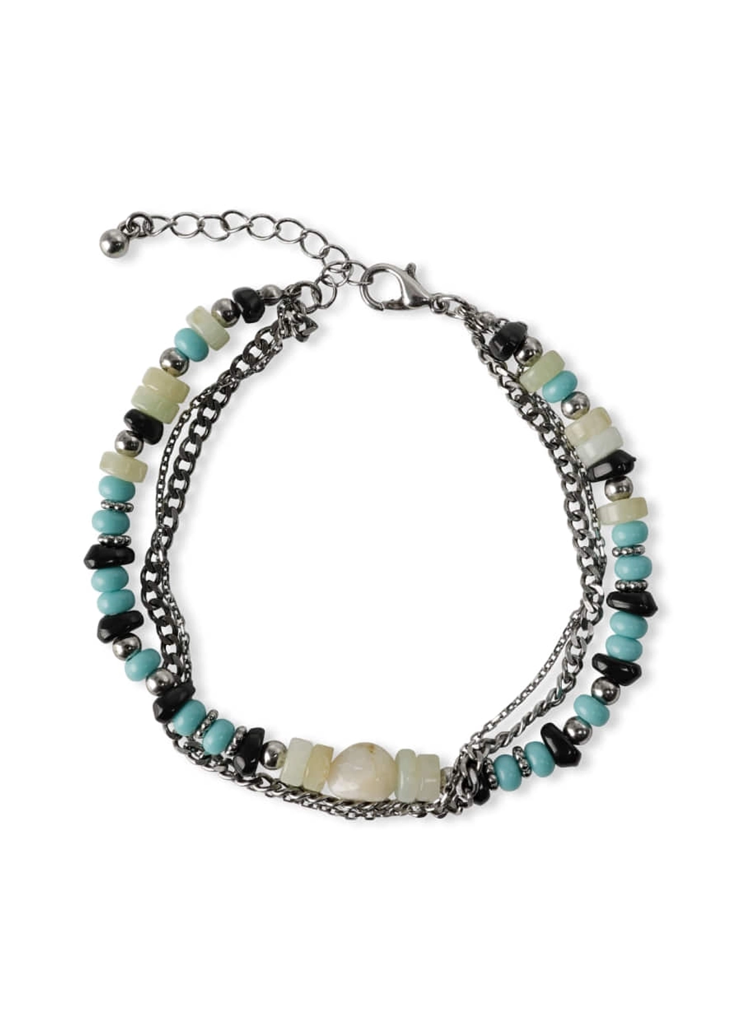 레더리 믹스 밸리 비즈 팔찌 상품 이미지 2
