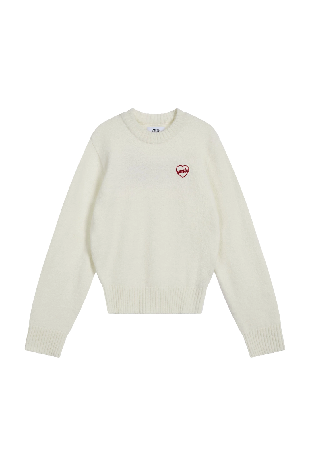이미스 (W) HEART LOGO PULLOVER-IVORY 상품 이미지 1