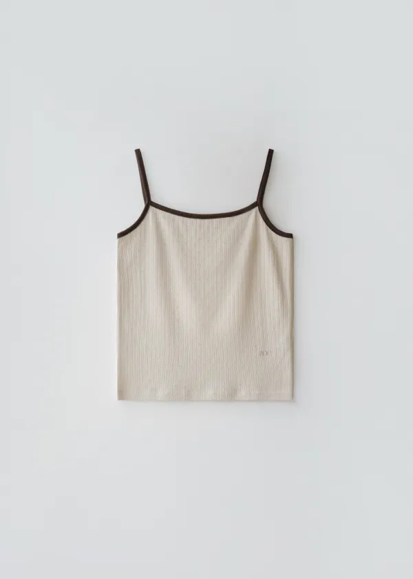 Punching ringer sleeveless (oatmeal)