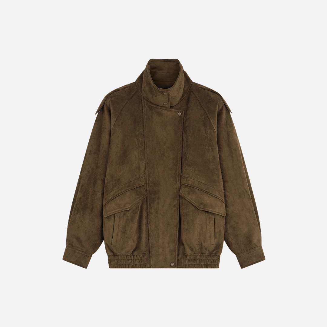 시야쥬 [9/23 예약발송] SIOT4209 에디트 스웨이드 자켓_Khaki brown 상품 이미지 2