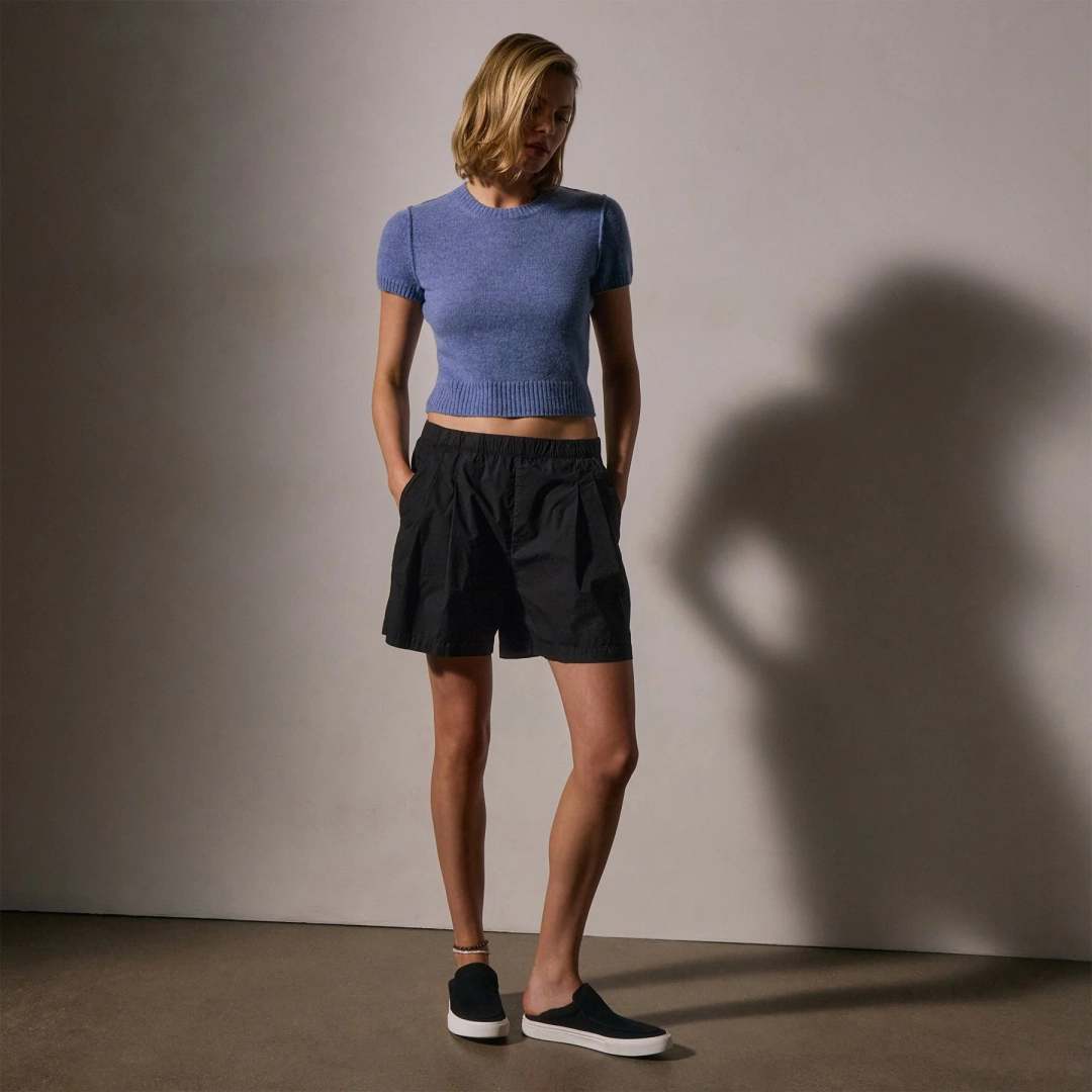 제임스펄스 Soft Featherweight Cashmere Short Sleeve - Blue Sky 상품 이미지 2