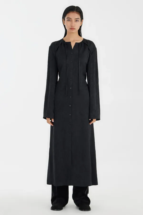 Buttoned Maxi Dress