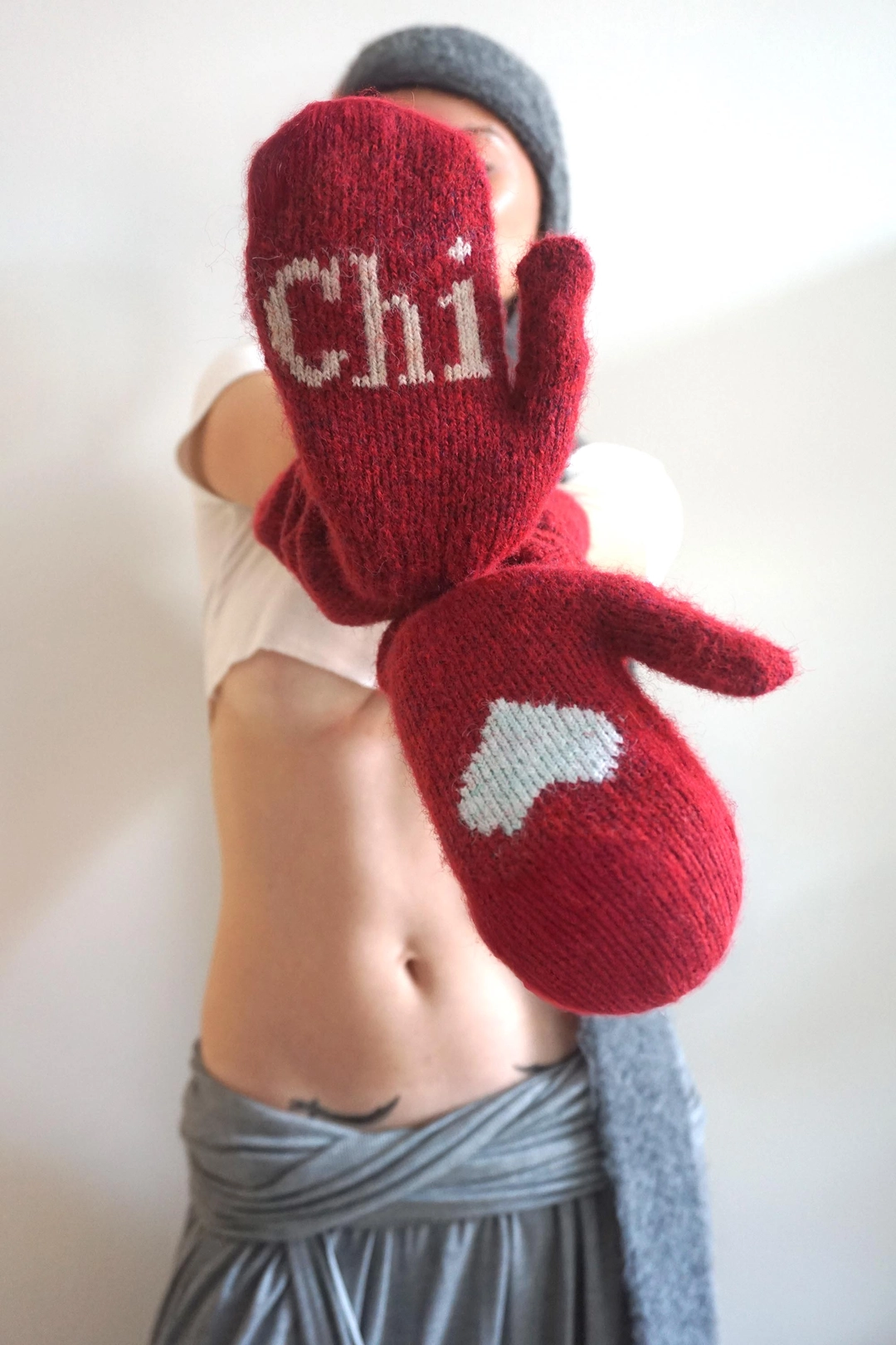 스컬프터 Wool Warmer Gloves Red 상품 이미지 1