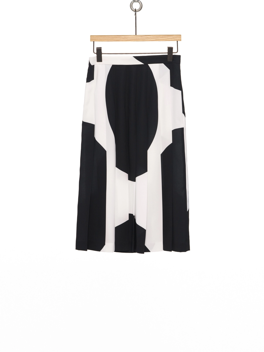 푸쉬버튼 SS26 WHITE DOT PLEATED-BACK PENCIL SKIRT 상품 이미지 3