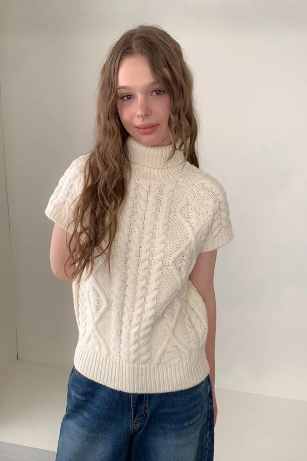Note Knit Top / Ivory