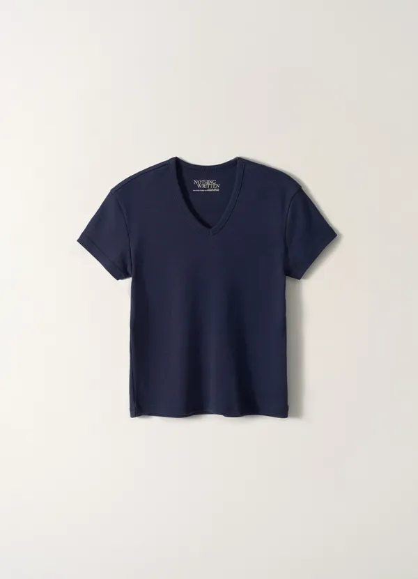 90s v-neck t-shirt (Navy)