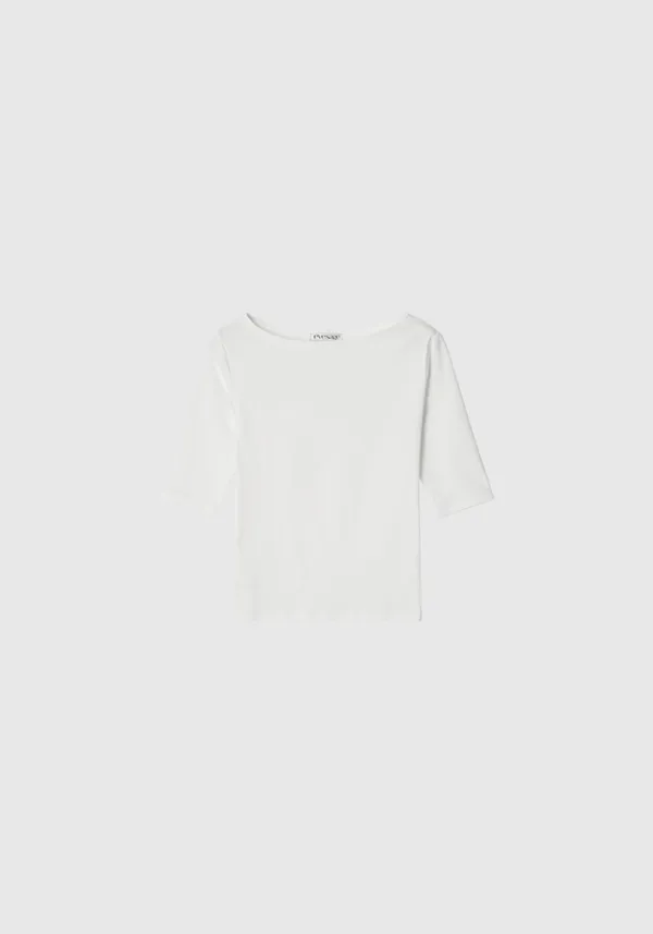 [3차 리오더] Boatneck tee (Ivory)