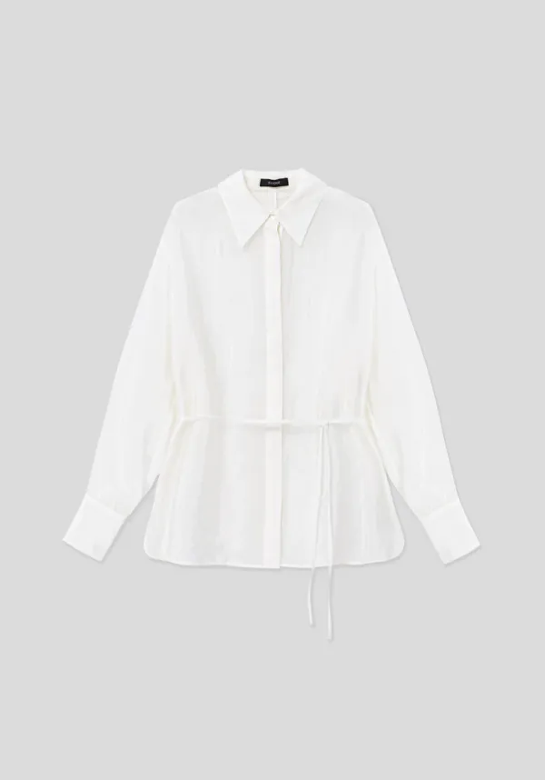 Ines Sheer Ribbon Blouse