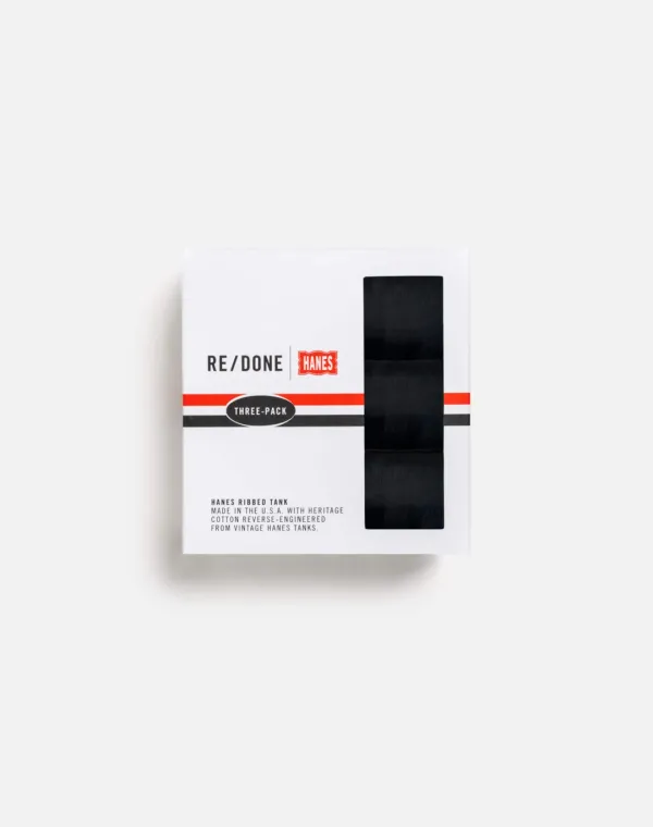 Ribbed Tank 3 Pack - Black