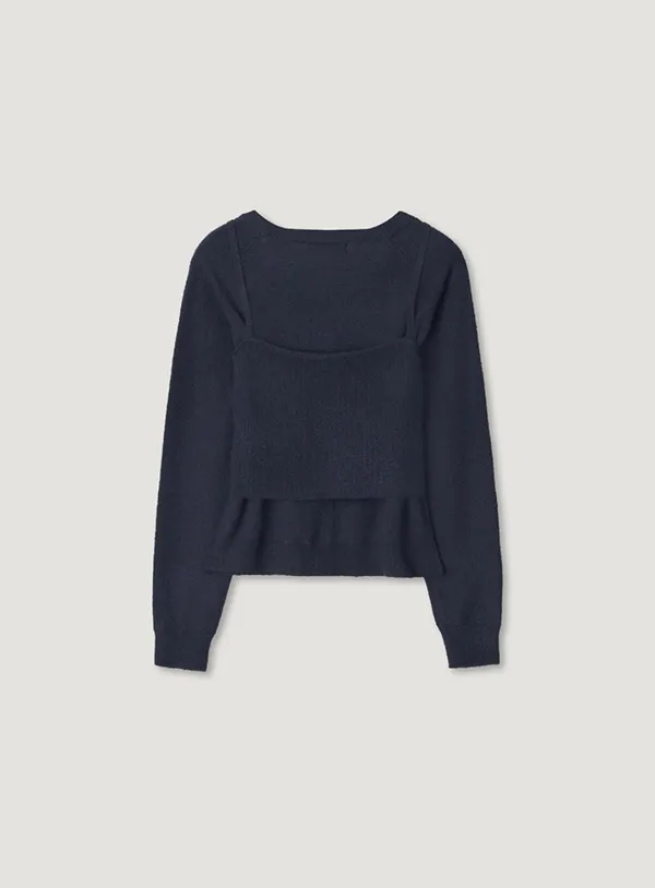 YURI CARDIGAN SET_NAVY