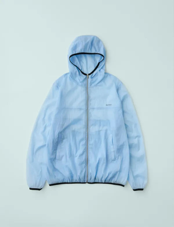 Sheer Hood Windbreaker (Blue)