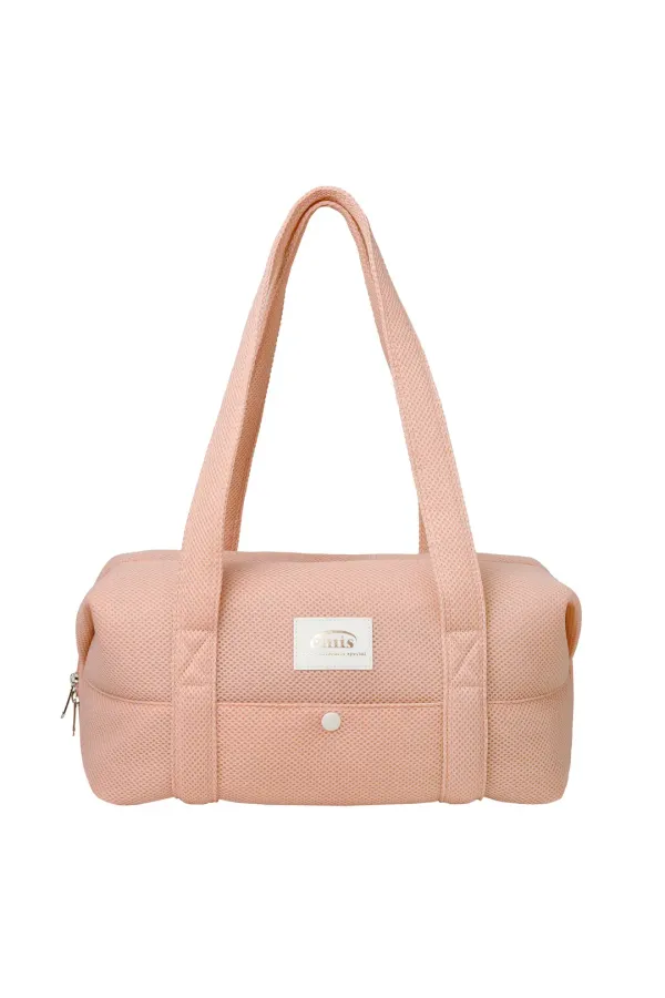 MESH MEDIUM DUFFLE BAG-PEACH