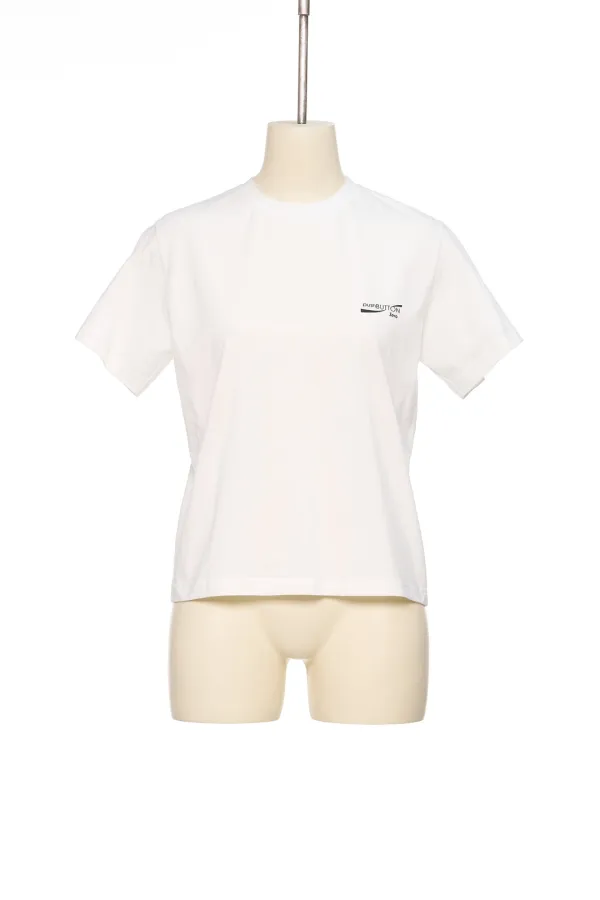 SS26 ZERO WHITE UNISEX LOGO T-SHIRT