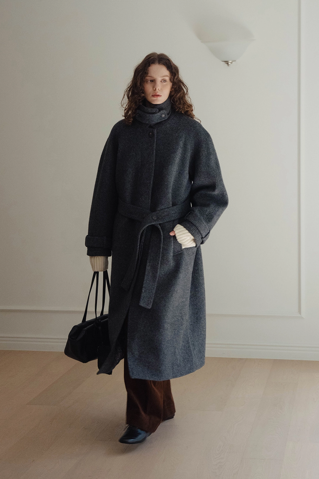 샤드라마 MELLOW WOOL BALMACAAN COAT [COAL GRAY] 상품 이미지 2