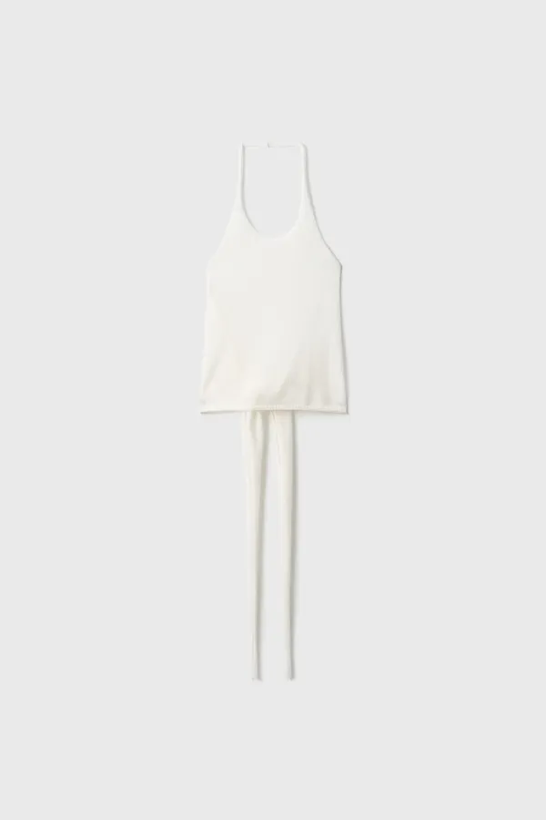 [2nd] [Exclusive] Wool Standard Halter Knit (White / Brown / Dark Gray)