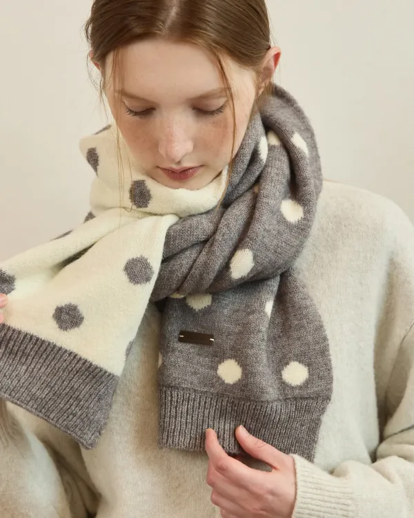 [선물포장] Winter dot harmony muffler - 3color