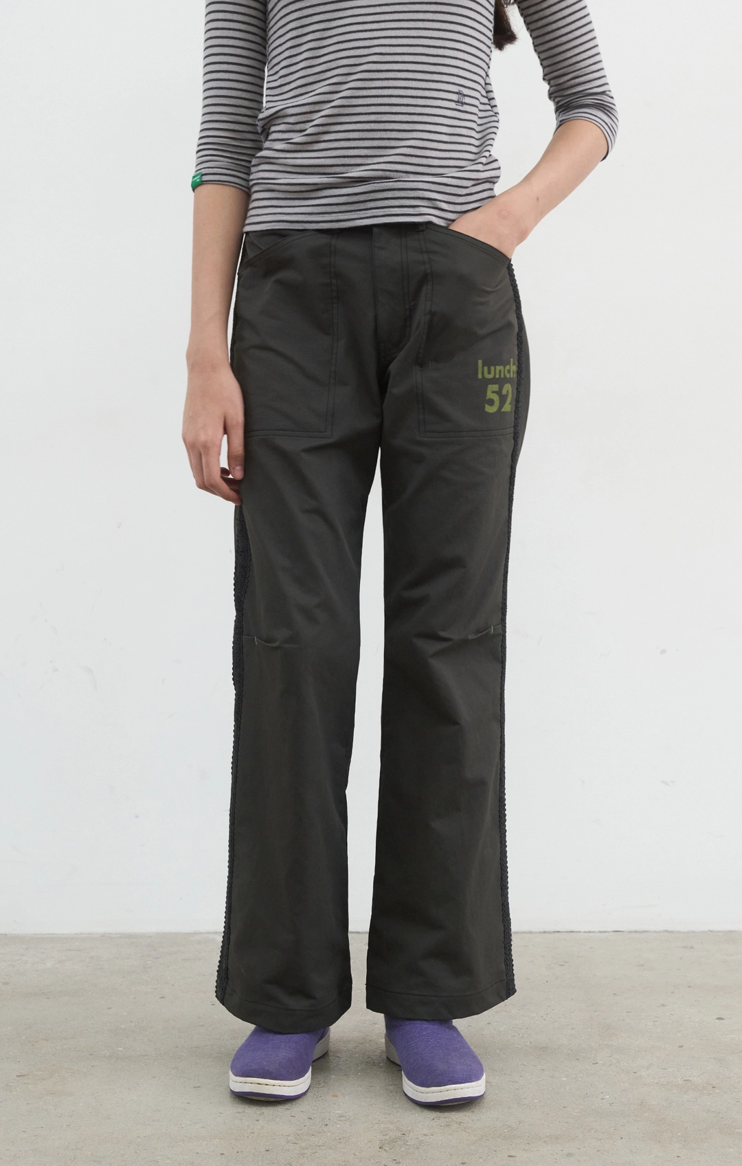 노컨텐츠 425. Lunch Bootcut Pants_Black 상품 이미지 2