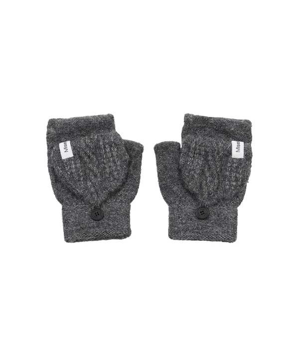 Flip-top gloves CHARCOAL