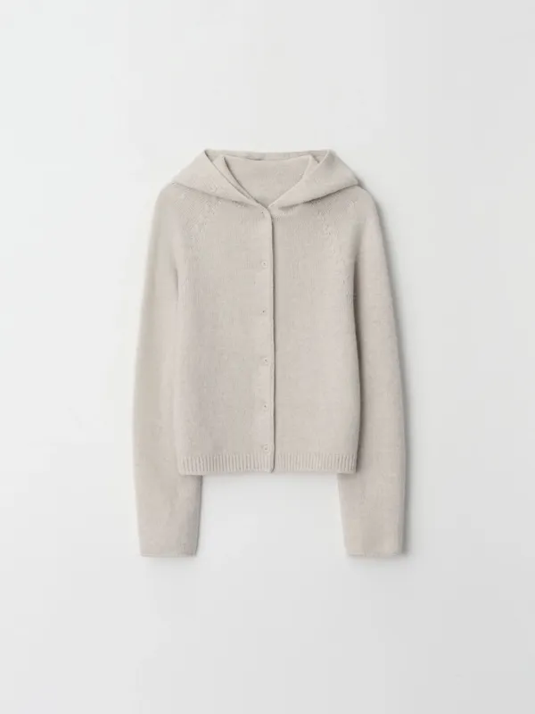 hoodie cardigan (oat)