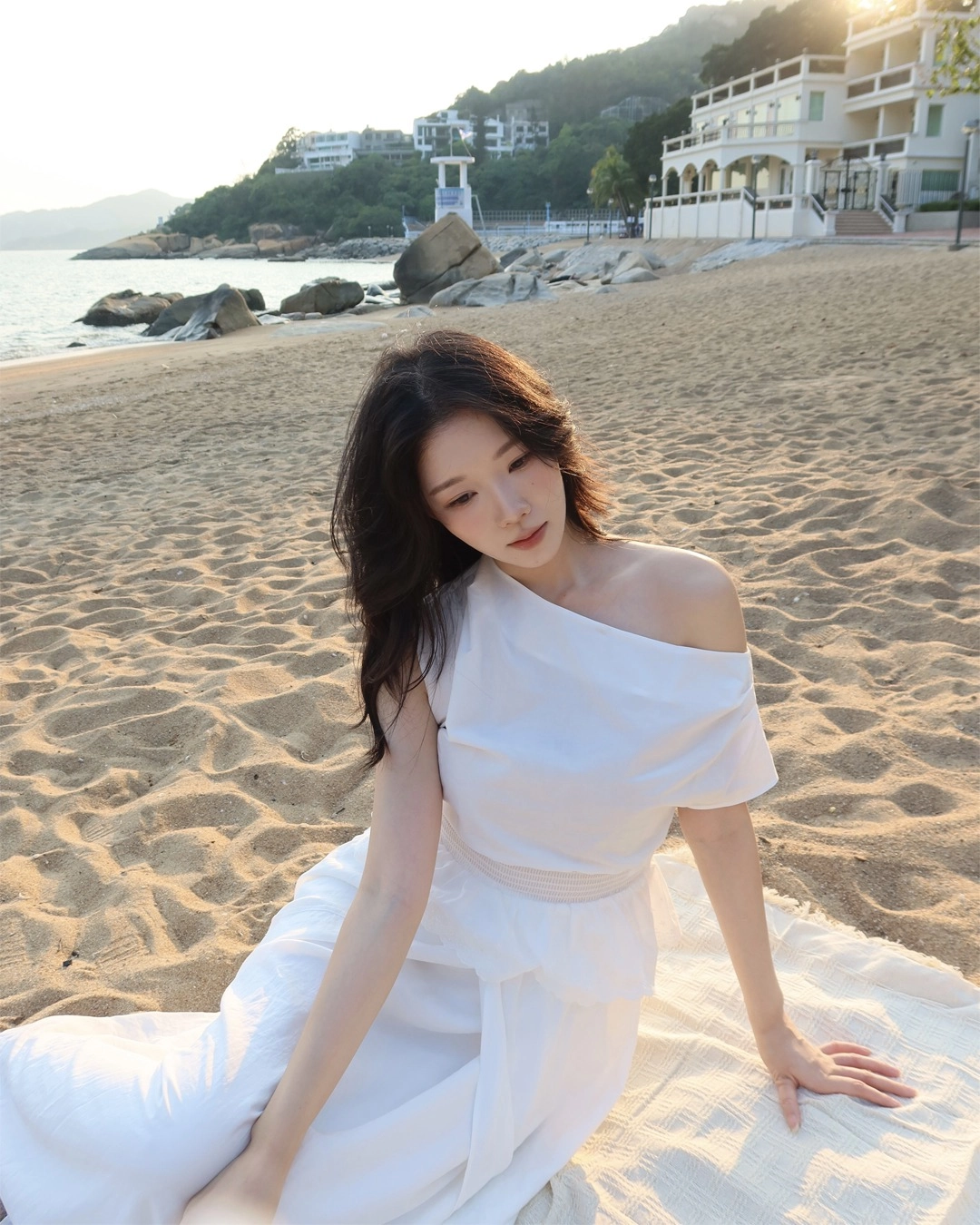 낫유어로즈 @shallshell Drape lace blouse (Ivory) 상품 이미지 1