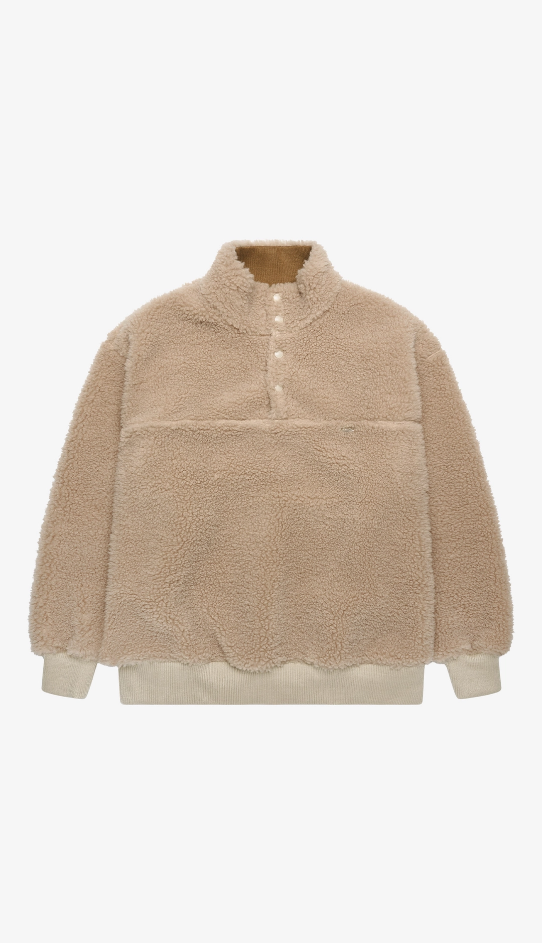 노컨텐츠 265. Teddy Sweatshirt _ Deep Beige 상품 이미지 3