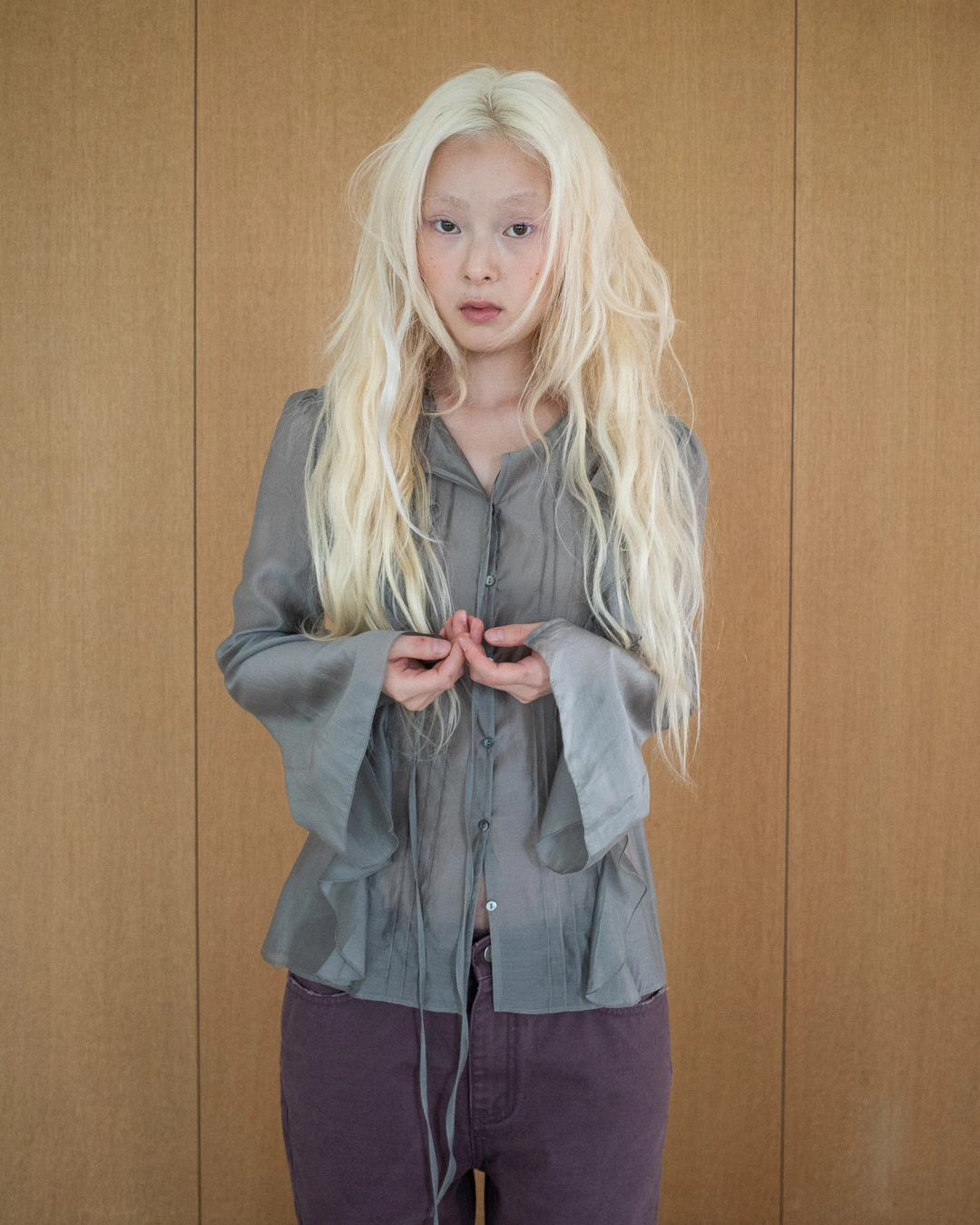 플레따 [2차] flétta Romantic Sheer Ruffle Blouse_2 Colors 상품 이미지 2