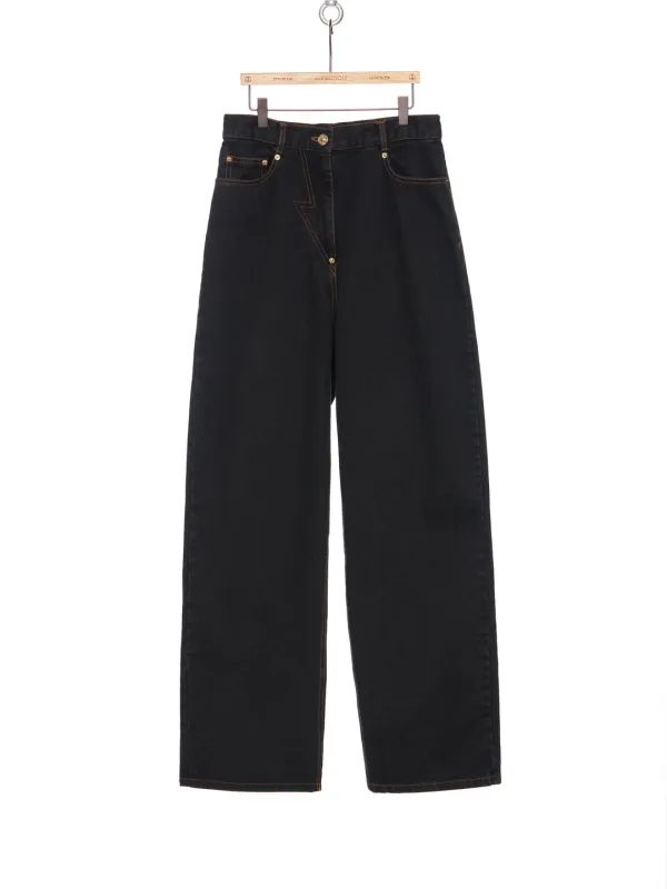 FW25 BLACK STRAIGHT JEANS
