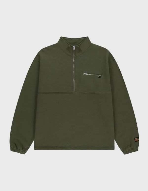 SPORT WOOL HALF-ZIP / Khaki