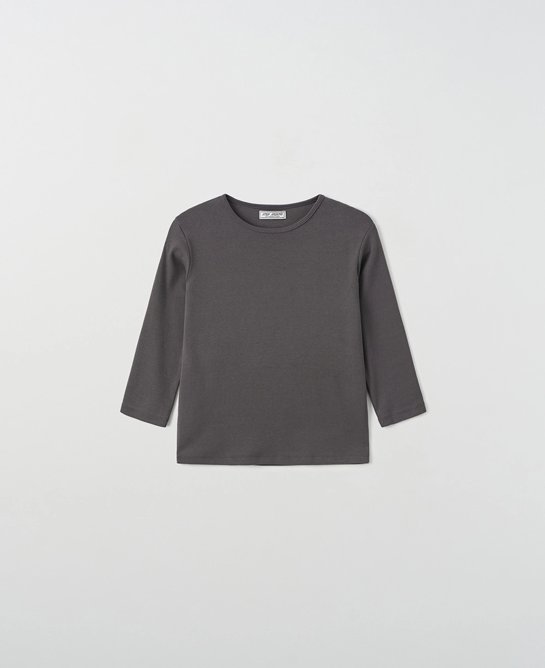 스텝어라운드 Basic 3/4 Sleeve Slim TEE_CHARCOAL 상품 이미지 2