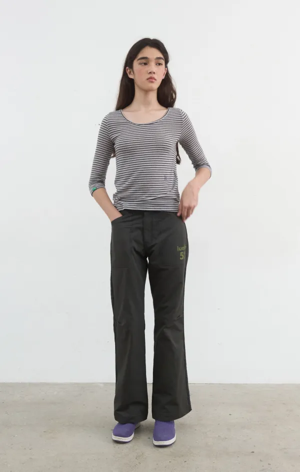 425. Lunch Bootcut Pants_Black