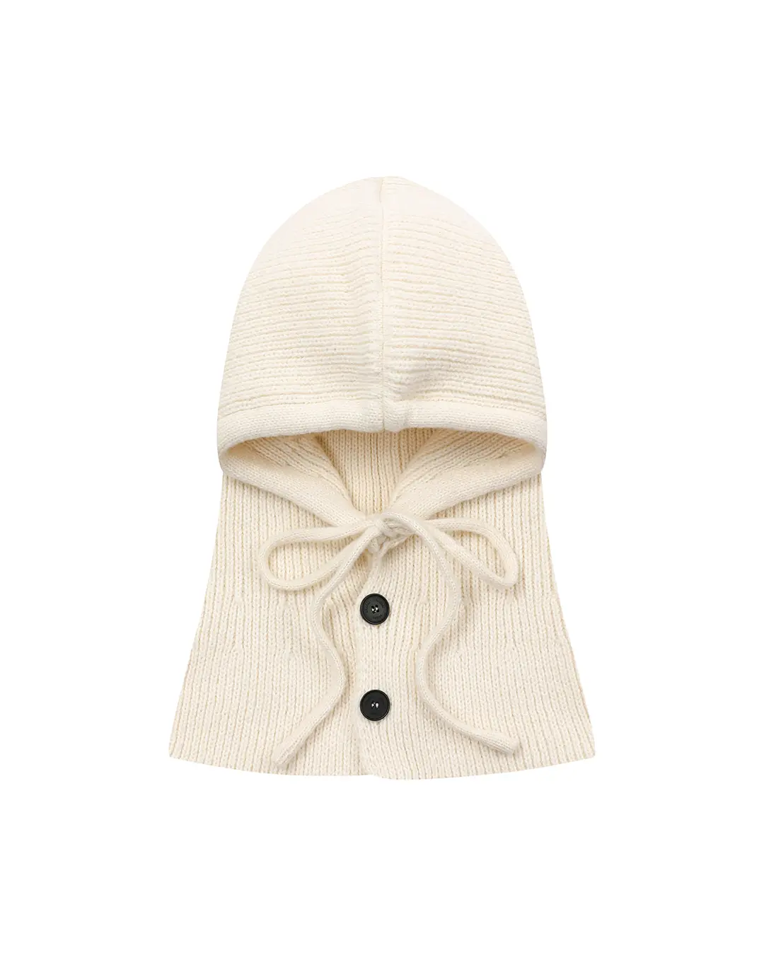 미세키서울 Two button hoodie balaclava IVORY 상품 이미지 1